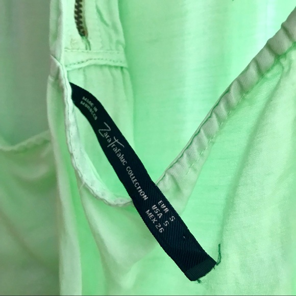 Zara Trafaluc Collection green tank! 🔫 - Picture 3 of 5